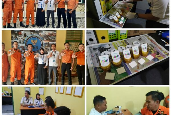 KEGIATAN TESR URINE DAN SOSIALISASI P4GN DI LINGKUNGA BADAN NASIONAL PENCARIAN DAN PERTOLONGAN (BASARNAS) KABUPATEN OKU TIMUR