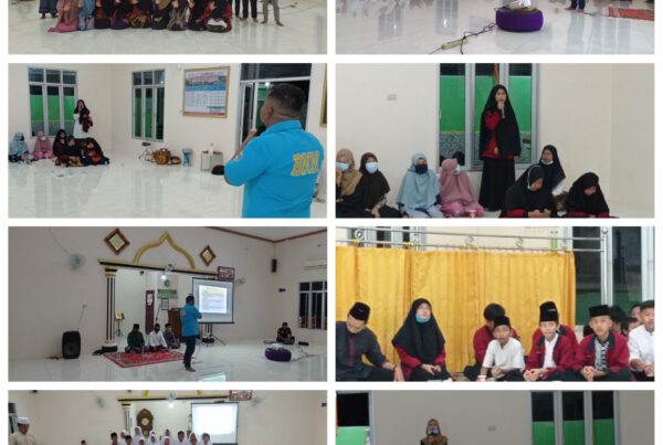 BNNK OKU TIMUR MELAKSANAKAN SOSIALISASI PENYULUHAN BAHAYA NARKOBA P4GN REMAJA MASJID BAITUL MAKMUR MARTAPURA OKU TIMUR