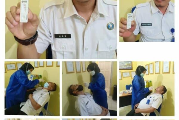Swab Antigen Covid-19 Pegawai BNN Kabupaten OKU Timur