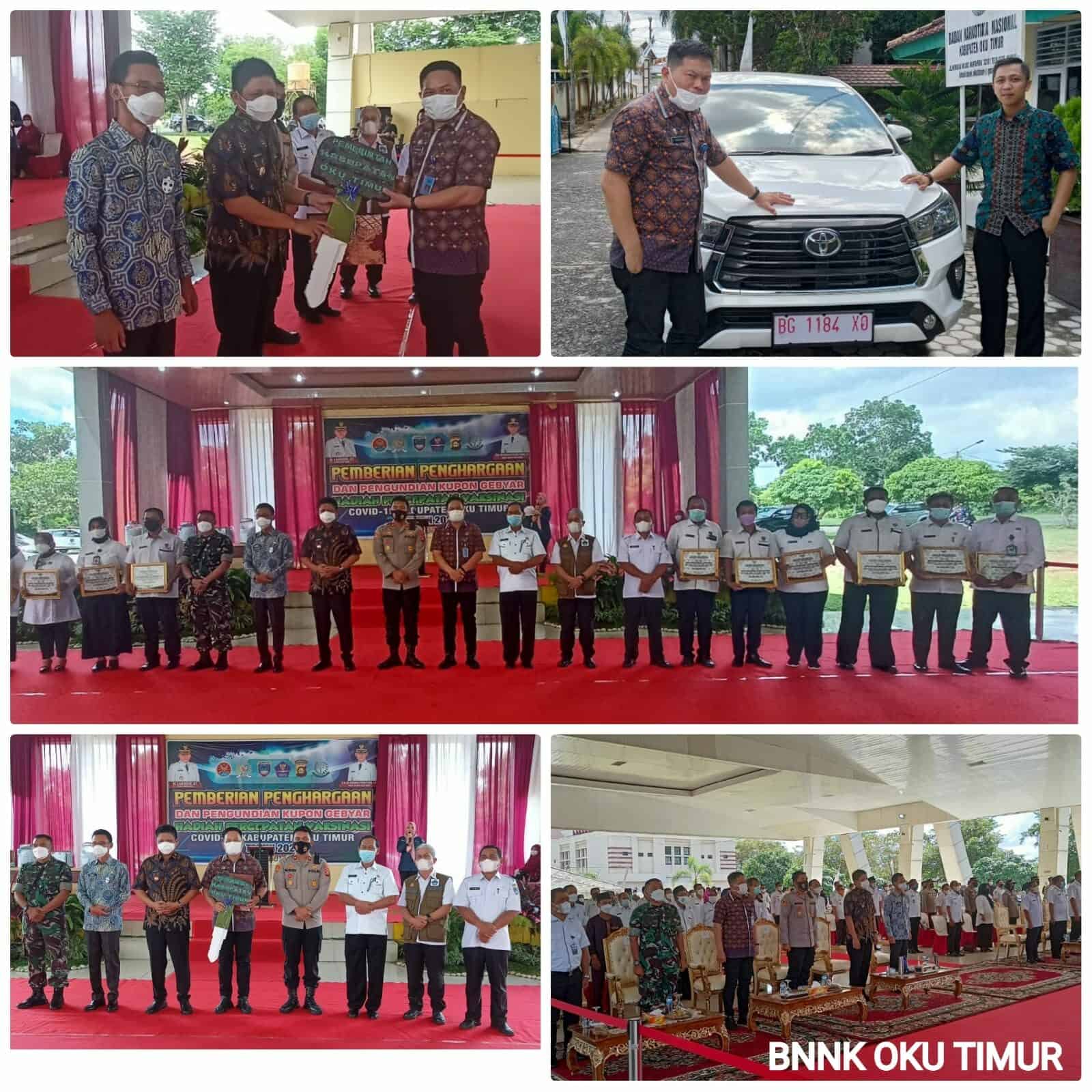 SERAH TERIMA KENDARAAN MOBIL DINAS UNTUK PENGANTARAN PASIEN REHABILITASI MASYARAKAT KABUPATEN OKU TIMUR SERAH TERIMA KENDARAAN MOBIL DINAS UNTUK PENGANTARAN PASIEN REHABILITASI MASYARAKAT KABUPATEN OKU TIMUR