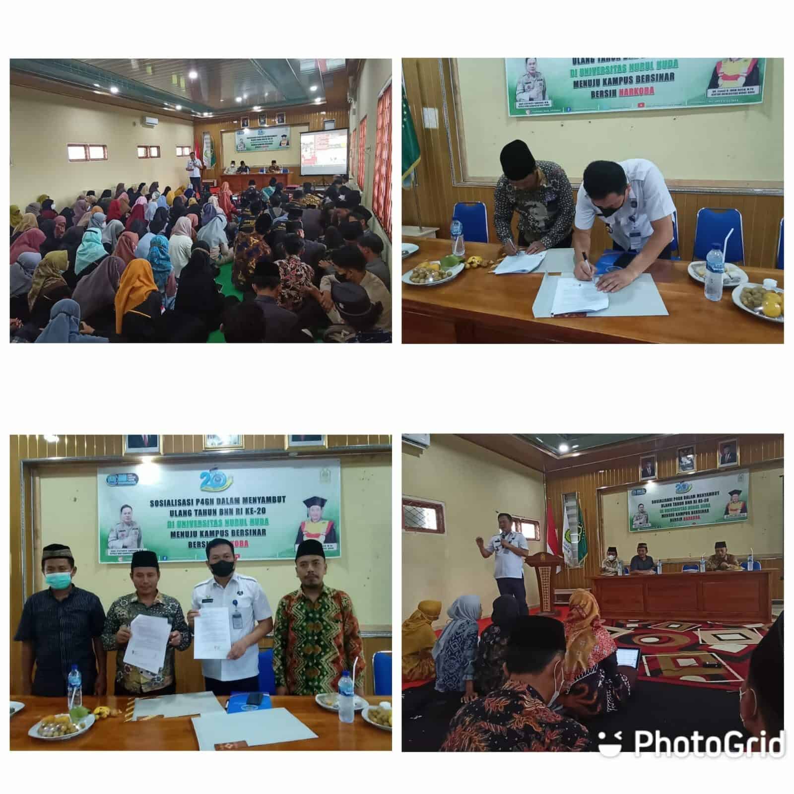 BNNK OKU TIMUR MELAKSANAKAN KEGIATAN SOSIALISASI P4GN DI UNIVERSITAS NURUL HUDA DALAM RANGKA MENYAMBUT HARLAH BNN RI Ke - 20 BNNK OKU TIMUR MELAKSANAKAN KEGIATAN SOSIALISASI P4GN DI UNIVERSITAS NURUL HUDA DALAM RANGKA MENYAMBUT HARLAH BNN RI Ke – 20