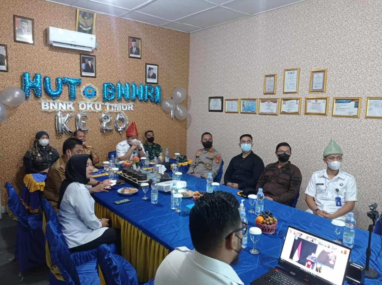 BNNK OKU TIMUR MENGIKUTI PERAYAAN HUT BNN RI KE-20 SECARA VIRTUAL BNNK OKU TIMUR MENGIKUTI PERAYAAN HUT BNN RI KE-20 SECARA VIRTUAL