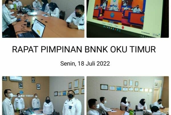 BNNK OKU TIMUR MENGIKUTI RAPAT PIMPINAN BNN RI BNNK OKU TIMUR MENGIKUTI RAPAT PIMPINAN BNN RI