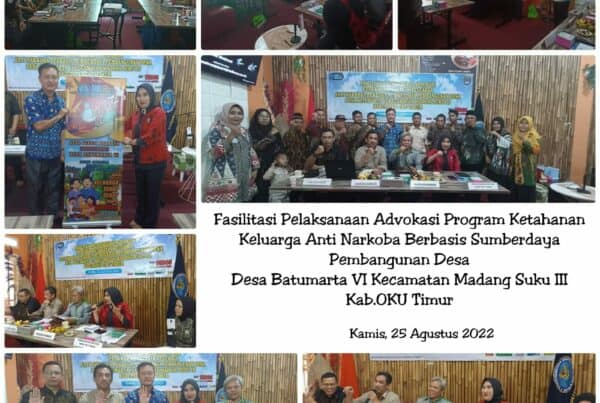 Bidang Pencegahan Pemberdayaan Masyarakat Melaksanakan Kegiatan Fasilitasi pelaksanaan Advokasi Program Ketahanan Keluarga Anti Narkoba Berbasis Sumber Daya Pembangunan Desa