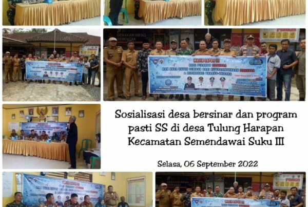 Sosialisasi Desa Bersinar dan Program Pasti SS (Pasien Rehabilitasi Sehat Sembuh) di Desa Bersinar Desa Tulung Harapan Sosialisasi Desa Bersinar dan Program Pasti SS (Pasien Rehabilitasi Sehat Sembuh) di Desa Bersinar Desa Tulung Harapan