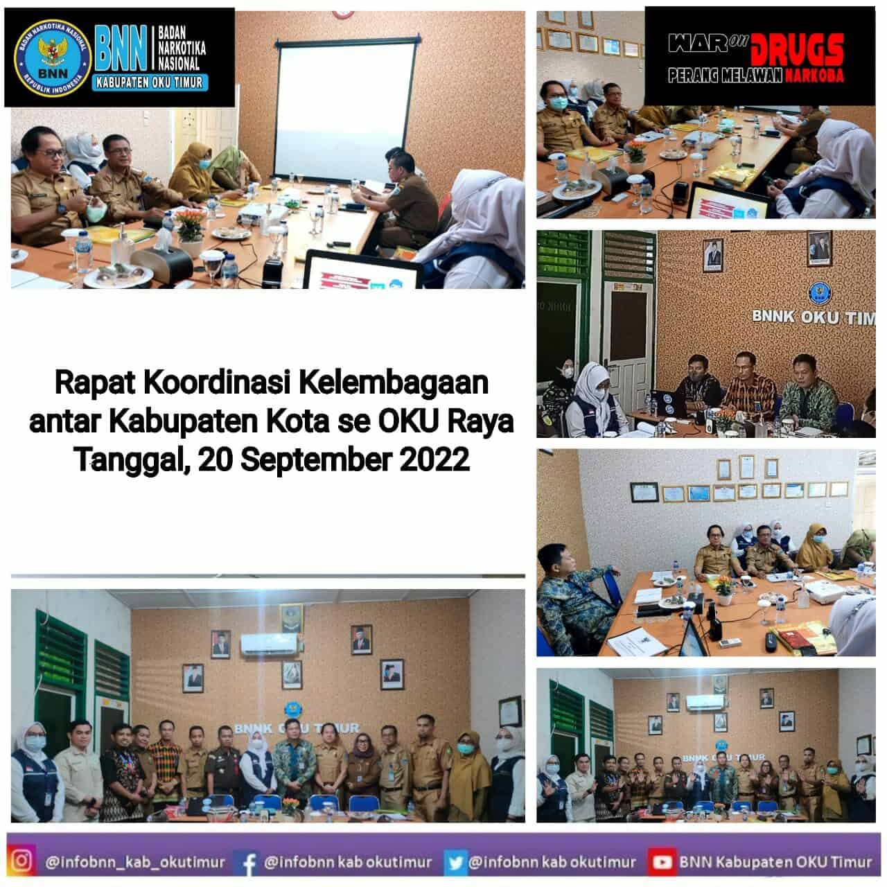 RAPAT KOORDINASI KELEMBAGAAN TINGKAT KABUPATEN KOTA DIWILAYAH KERJA BNNK OKU TIMUR RAPAT KOORDINASI KELEMBAGAAN TINGKAT KABUPATEN KOTA DIWILAYAH KERJA BNNK OKU TIMUR
