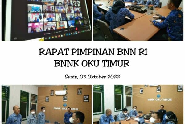 Rapat Pimpinan BNN RI Virtual