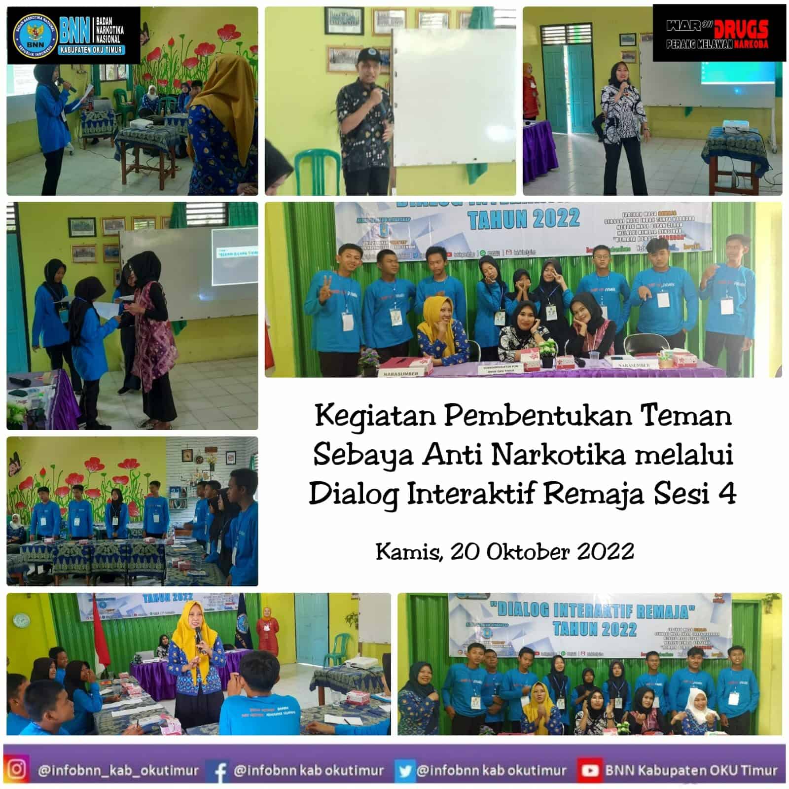 Pembentukan Teman Sebaya Anti Narkotika melalui Dialog Interaktif Remaja Sesi 4 Pembentukan Teman Sebaya Anti Narkotika melalui Dialog Interaktif Remaja Sesi 4