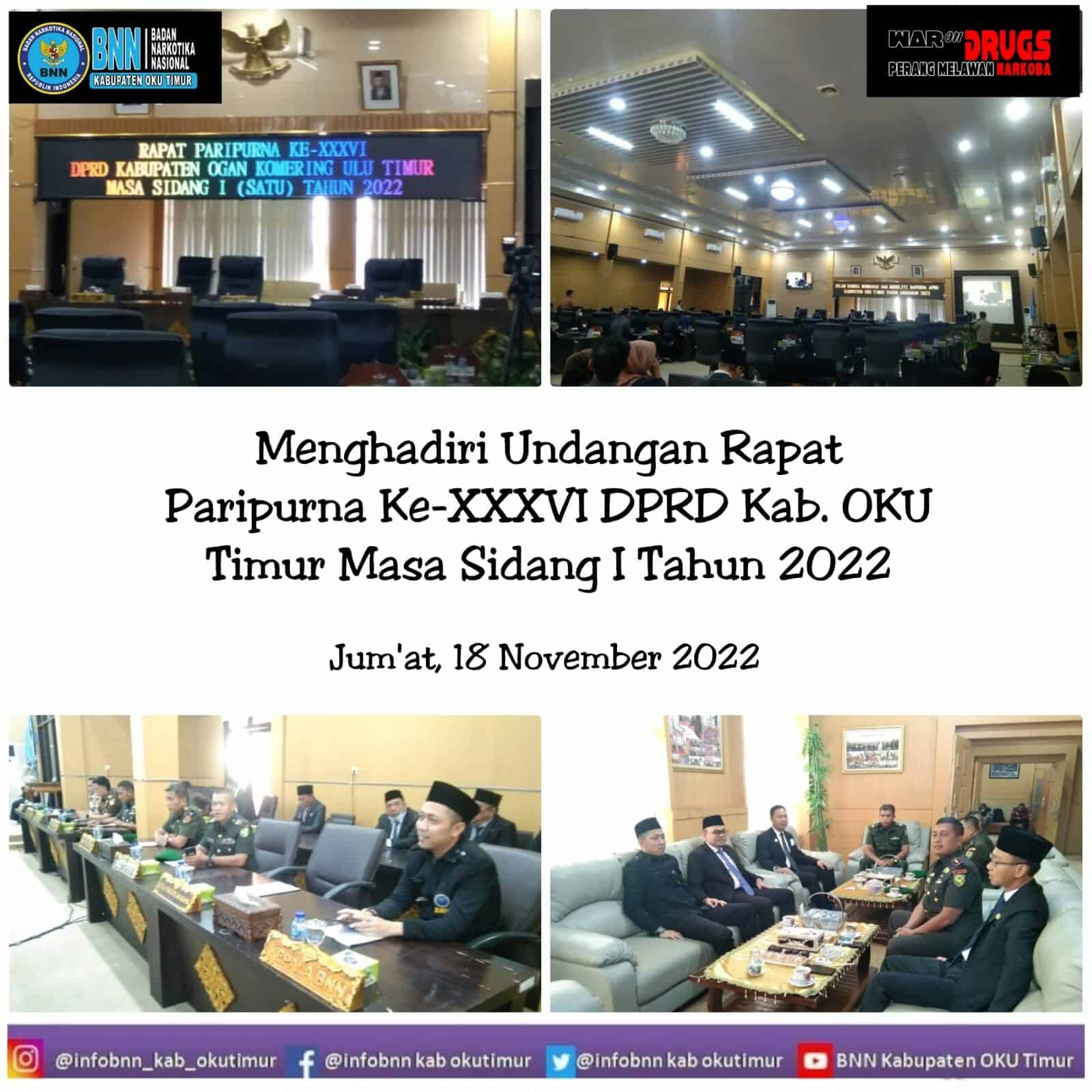 Rapat Paripurna ke-XXXVI DPRD Kabupaten OKU Timur Masa Sidang I Tahun 2022 Rapat Paripurna ke-XXXVI DPRD Kabupaten OKU Timur Masa Sidang I Tahun 2022