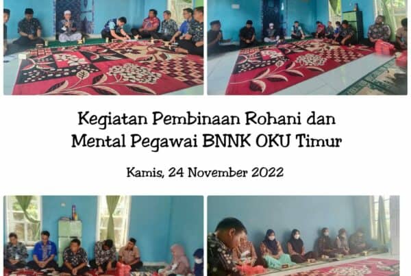 Pembinaan Rohani dan Mental Pegawai BNNK OKU Timur