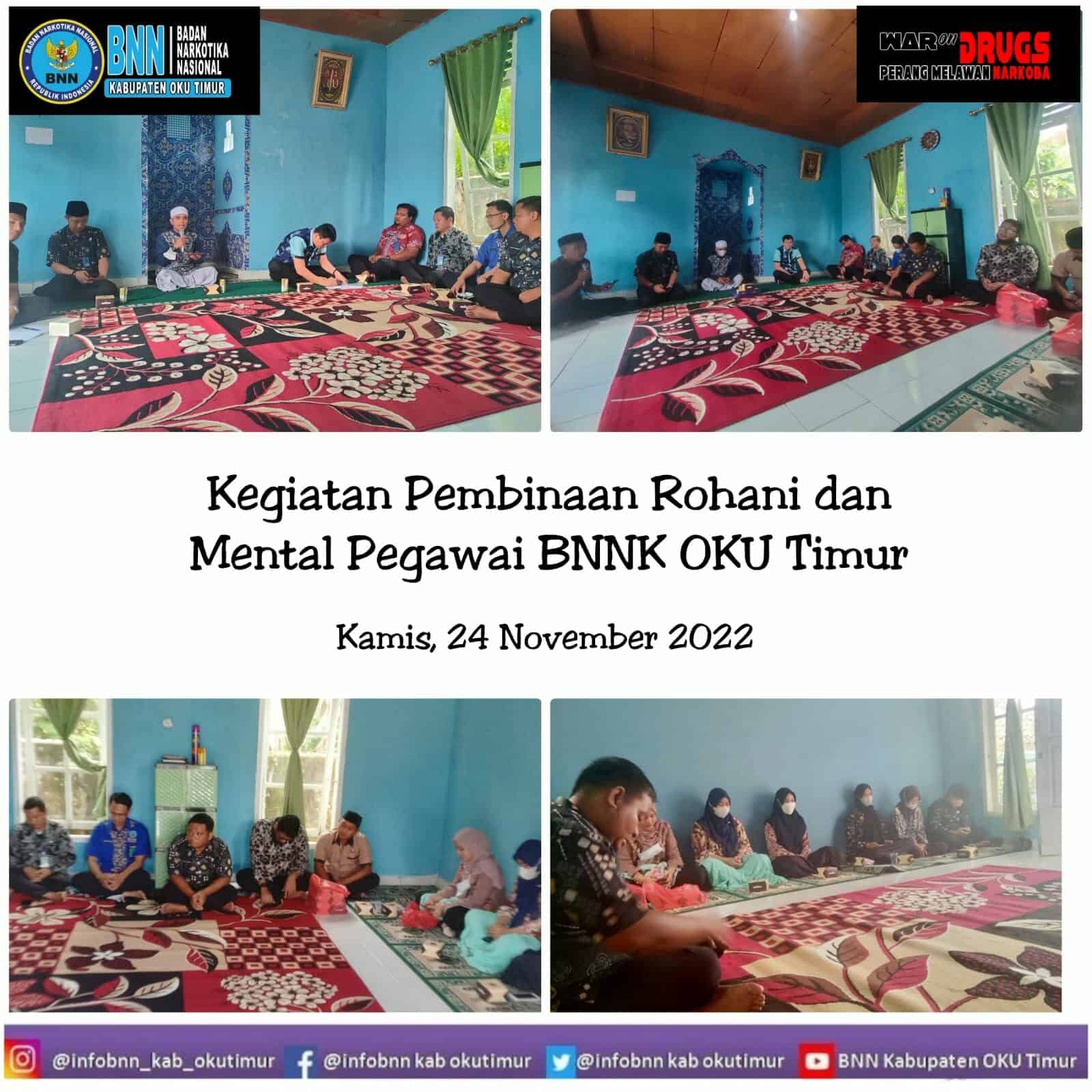 Pembinaan Rohani dan Mental Pegawai BNNK OKU Timur Pembinaan Rohani dan Mental Pegawai BNNK OKU Timur