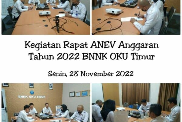Rapat ANEV Anggaran BNNK OKU Timur