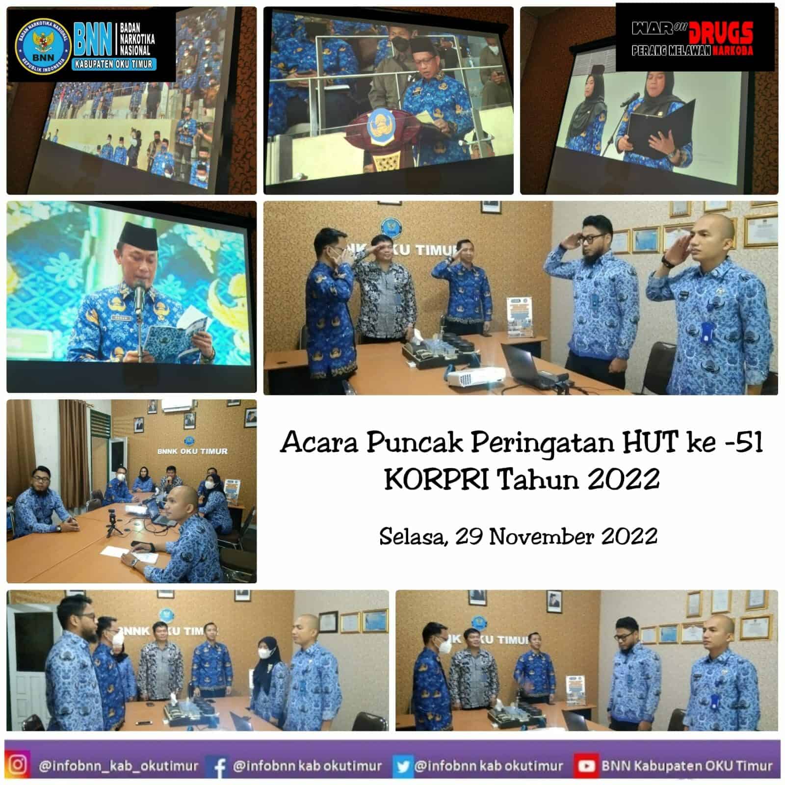 Puncak Peringatan HUT ke-51 KORPRI Tahun 2022 Puncak Peringatan HUT ke-51 KORPRI Tahun 2022