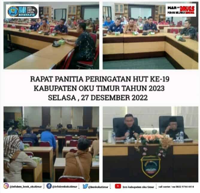 Rapat Panitia Peringatan HUT ke 19 Kabupaten OKU Timur Tahun 2023 Rapat Panitia Peringatan HUT ke 19 Kabupaten OKU Timur Tahun 2023