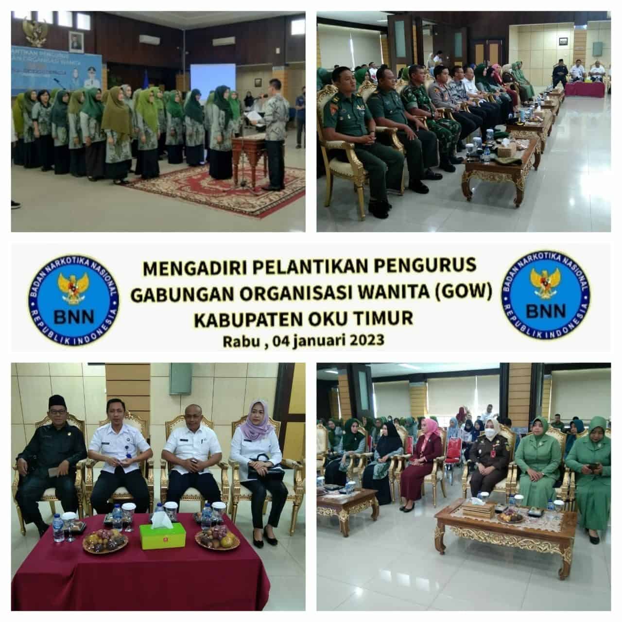 Pelantikan Pengurus Gabungan Organisasi Wanita (GOW) Kabupaten OKU Timur Pelantikan Pengurus Gabungan Organisasi Wanita (GOW) Kabupaten OKU Timur