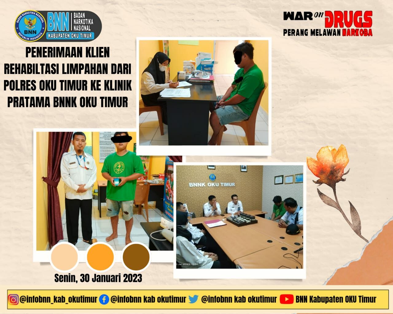 Penerimaan Klien Limpahan Dari Polres OKU Timur di Klinik BNNK OKU Timur Penerimaan Klien Limpahan Dari Polres OKU Timur di Klinik BNNK OKU Timur