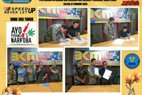MoU antara BNNK OKU Timur dan Radio BKM FM Martapura