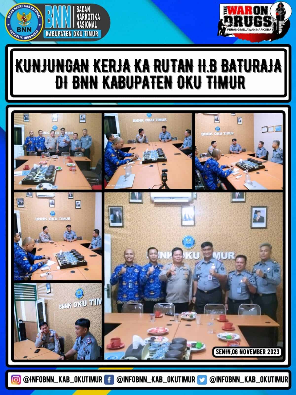 Kunker Karutan Baturaja di BNNK OKU Timur