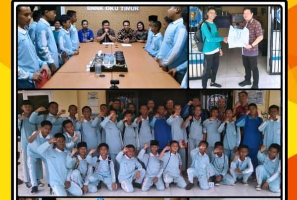Kunjungan Edukasi SMP Islam Maryam Muraiht Martapura Ke BNNK OKU Timur
