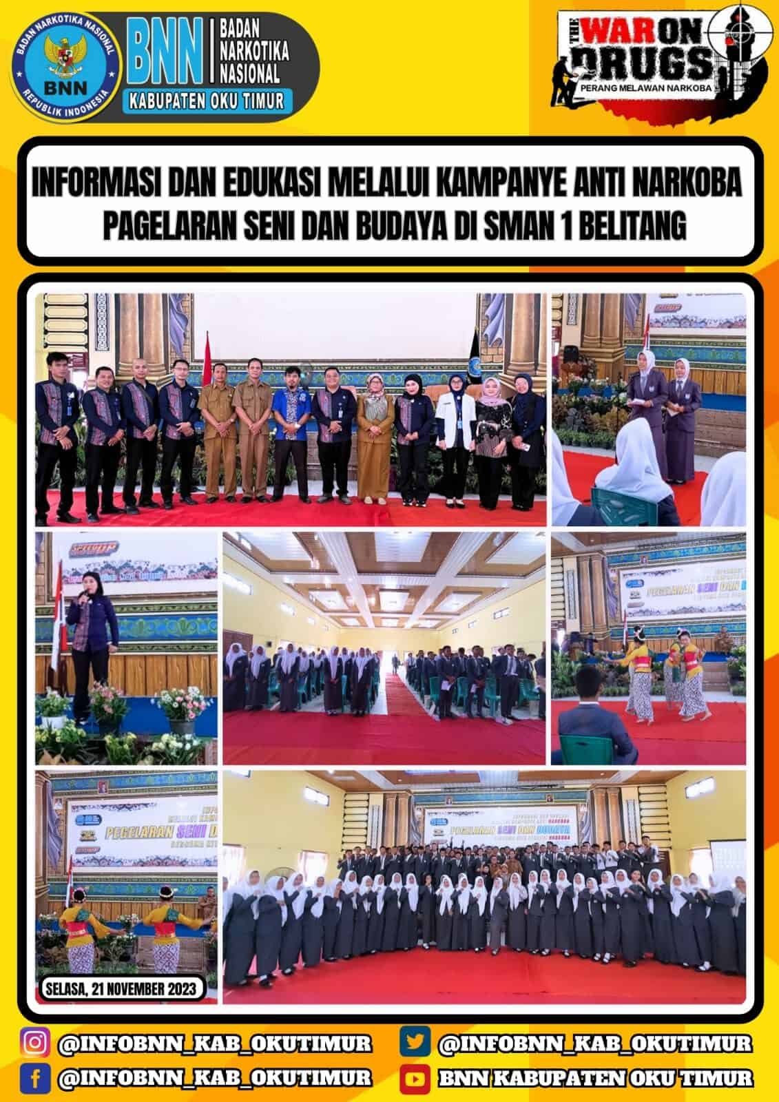 Informasi dan Edukasi Melalui Kampanye / Pergelaran Seni Anti Narkotika Informasi Dan Edukasi Melalui Kampanye/Pergelaran Seni Anti Narkotika