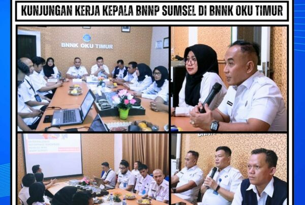 Kunjungan Kerja Kepala BNNP Sumatera Selatan di BNNK OKU Timur
