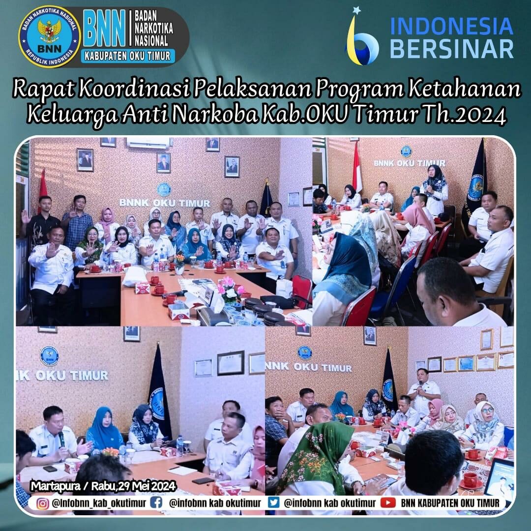 Rapat Koordinasi Pelaksanaan Program Ketahanan Keluarga Anti Narkoba Rapat Koordinasi Pelaksanaan Program Ketahanan Keluarga Anti Narkoba