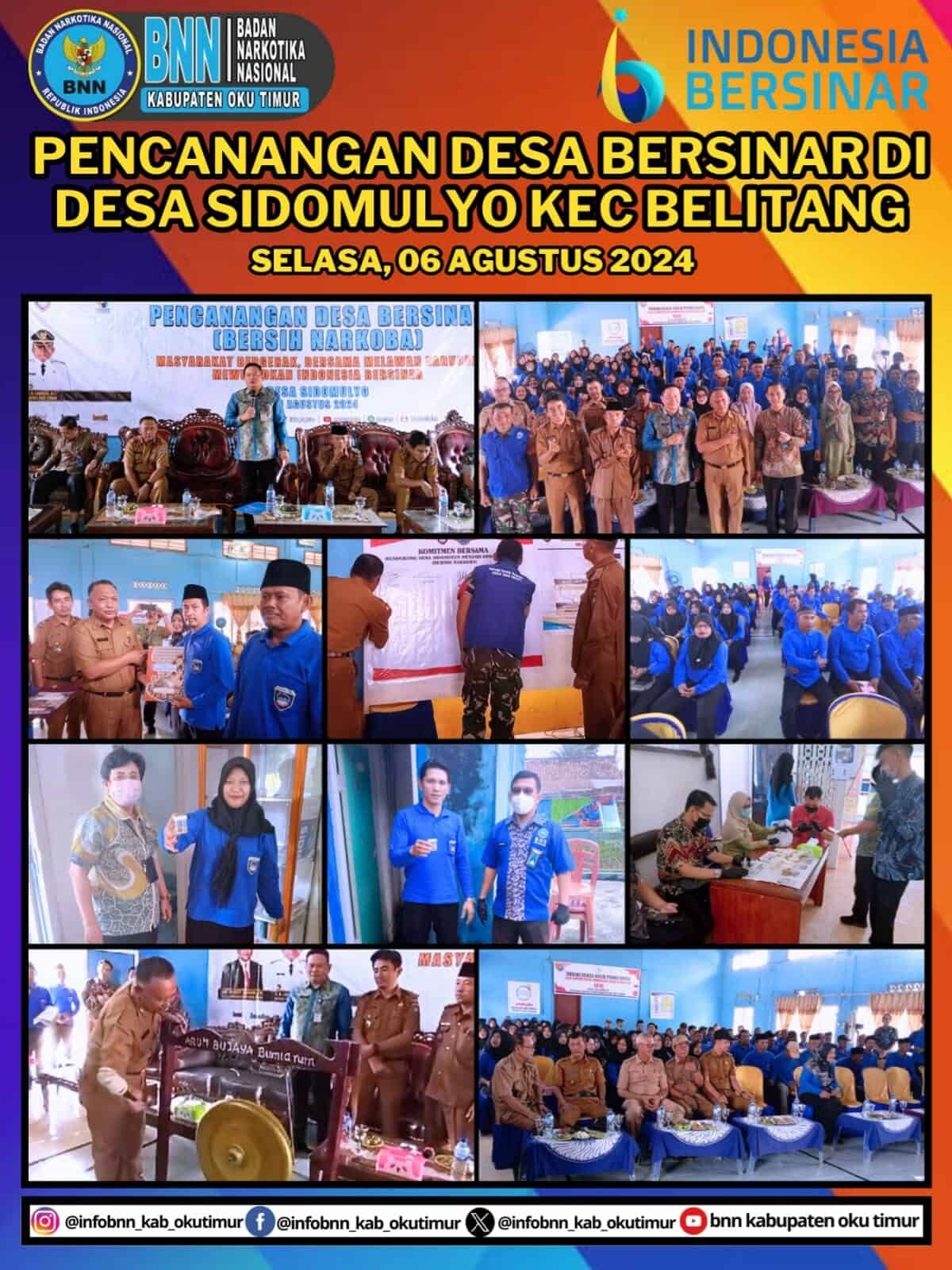 Pencanangan Desa Bersinar Desa Sidomulyo Kabupaten OKU Timur WhatsApp Image 2024 08 06 at 14.33.36